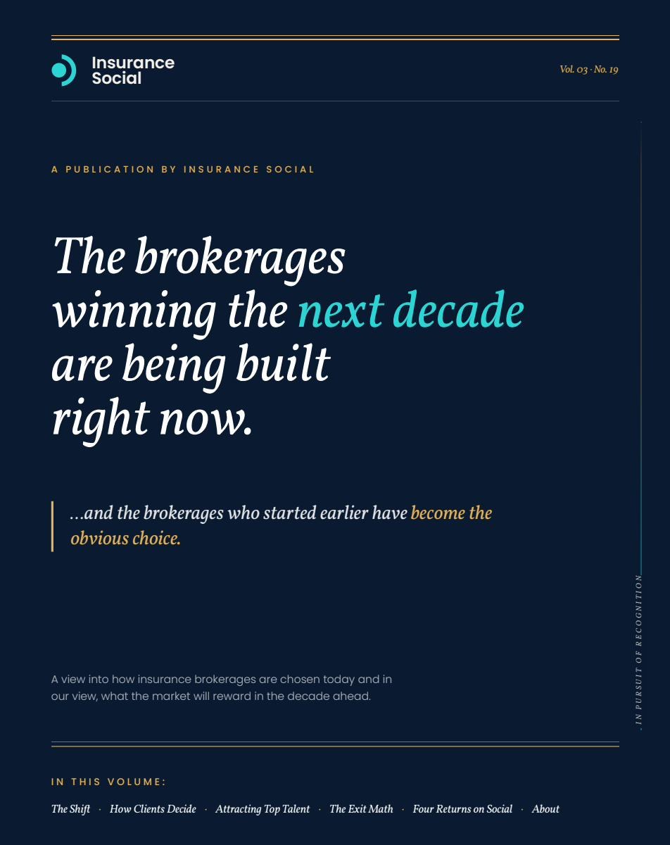 Brochure cover: The brokerages winning the next decade are being built right now